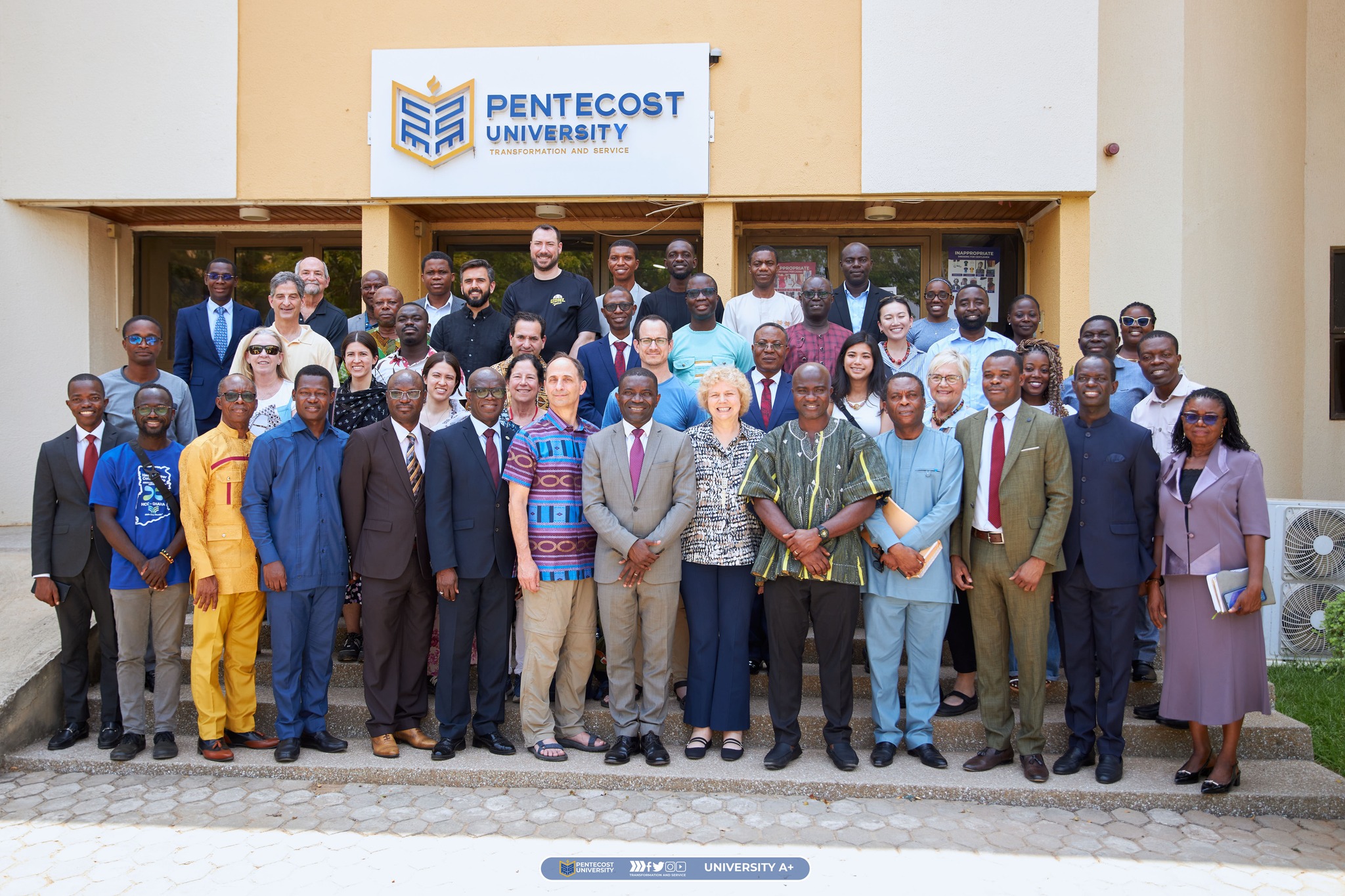 Pentecost University warmly welcomed the esteemed medical delegation from  Mainline Health, USA, and Image World, USA, to the University. - Pentecost  University